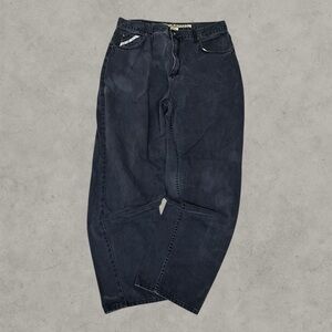 Paco Jeans Mens 36x33 Black Y2K Baggy Wide-Leg Grunge 2000s Hip Hop Loose Fit